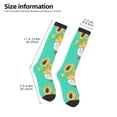 thumbnail image 5 of Fotbe Sunflower Gnomes5 print Women's Men's Novelty Crew Socks Cotton Socks Knee High Socks for Walking,Running,Nurses,Pregnancy, 5 of 9