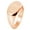 Rose Gold, variant on Sterling Silver Love Heart Calligraphy Engraved Oval Flat Top Polished Ring