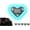 Light Blue, variant on Car LED Ambient Light – Heart Shaped Light LED Solar Powered Neon Lamp, Auto Day-Charge Night Glow Ambient Lighting, IP65 Waterproof Car Decor Light for Romantic Driving
