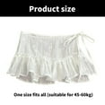 thumbnail image 3 of Ruffle Lace Shirt Extenders for Women Adjustable Layering Fake Top Lower Sweeps Shirt Half Length Skirt Underskirts, 3 of 9