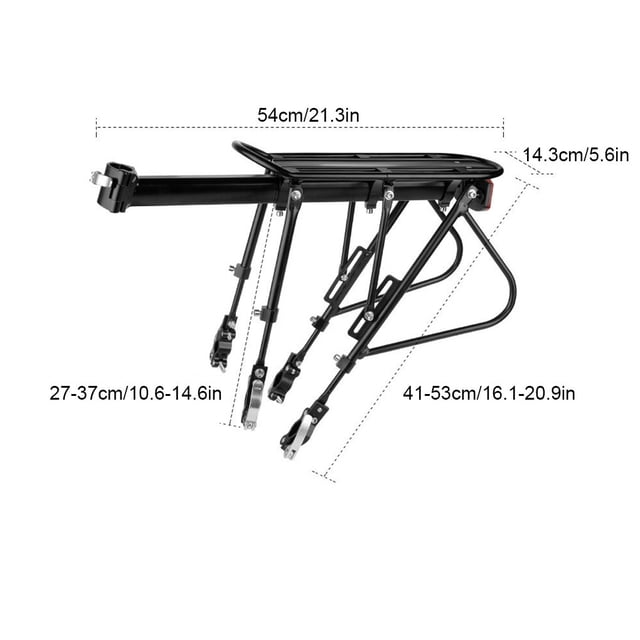 Langgg Bike Rear Seatpost-Mounted Outdoor Luggage carrier luggage rack Cargo Rear Bicycle Holder Rack Full Quick Mount