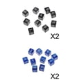 thumbnail image 1 of 40 dados D6 de 6 caras para juegos de rol familiares, fiestas, juguetes y accesorios. 2 colores, 1 of 9
