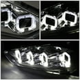 thumbnail image 5 of DNA Motoring LED Sequential Signal Halo Projector Headlight for 2015-2018 Ford Focus, Chrome, 5 of 7