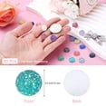 thumbnail image 2 of Uxcell 60 Pcs Rhinestone Flat Back Faux Druzy Crystal Diamonds Resin Embellishments Trims Beads for Jewelry Making Crafts, Lake Blue, 2 of 7