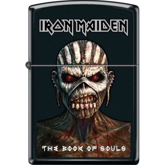 Zippo Windproof Pocket Lighter - Iron Maiden Book of Souls, Black, 1 Piece