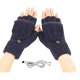 thumbnail image 5 of Guantes USB de medio dedo con tapa de terciopelo, tejidos a la moda de invierno, guantes de hilo expuesto para mujer, 5 of 5
