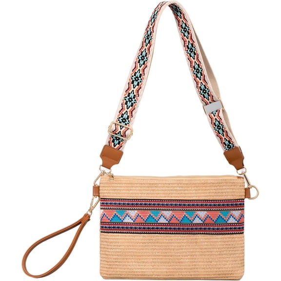 LinYooLi Comeon Straw Clutch Purse for Women Evening Clutch Bags Formal Party Clutches Wedding Purses Prom Clutches