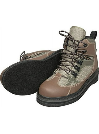 Green Trail Men's Wading Boots with Felt Sole and Studs