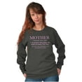 thumbnail image 4 of Funny Mother Definition Cute Mom Women Crewneck Sweatshirt Brisco Brands X, 4 of 6