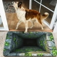 thumbnail image 3 of 3D Hole Rug - 2026 New Dog Gets Scared of 3D Carpet, Rug That Looks Like a Hole, Optical Illusion Rugs, as Test & Game with Your Cat or Dog, Green, 15.7"x23.6", 3 of 7