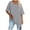 Grey, variant on Half Sleeve Pullover Blouse for Women Solid Color O Neck Lounge Shirts for Women Summer,Green,2XL