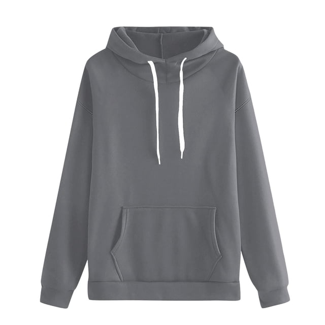 ManxiVoo Chandail en Molleton Mode Femme Grande Taille Automne Hiver Confort Décontracté Col Rond Taille m Gris