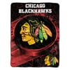"NHL Chicago Blackhawks Ice Dash Micro Raschel Throw Blanket, 46x60-Inch"