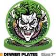 thumbnail image 2 of Joker Clown Party Supplies Plates Decorations Birthday Cake Topper Banner Decor Backdrop Balloons, 2 of 8