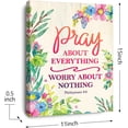 thumbnail image 2 of Pray About Everything Philippians 4:6 Canvas Wall Art,Bible Verses Wall Decor,Scripture Wall Art,Christian Wall Art, 2 of 6