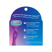 Schick Hydro Silk Moisture Razor Blade Refills, 4 ct, 5-Blade Mositurizing Razors for Women