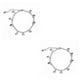 thumbnail image 1 of Guardurnaity Tobillera en capas de tobillo resistente universal Campana con diamantes de imitación Colgantes Colgantes Accesorio de moda Type2 NO2, 1 of 6