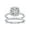 Platinum-Plated Sterling Silver, variant on PalmBeach Jewelry 2.65 TCW Round White Cubic Zirconia 2-Piece Halo Bridal Wedding Ring Set in Yellow Gold-Plated or Platinum-Plated Sterling Silver