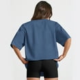 thumbnail image 3 of SUNBS 3 Packs Plus Size Womens Tops Workout T Shirts Short Sleeve Spring Tee Summer Clothes,Sizes S-3XL, 3 of 7