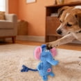 thumbnail image 7 of Sunset Pup Orange Elephant Plush Dog Toy Squeaky Crinkle Snuffle Toy Treat Dispensing Chew-Resistant Puppy Teething Tug of War Interactive Toy for Light Moderate Chewers, 7 of 7