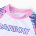 thumbnail image 2 of L.O.L. Surprise! Girls Swimsuit Rainbow High Rash Guard Graphic Bathing Suits for Kids Sizes 5-12, 2 of 10