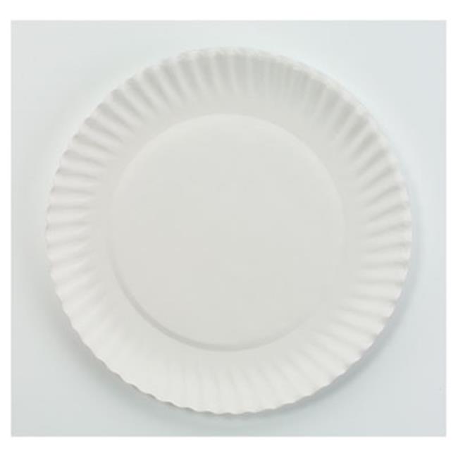 Ajm PP6GREWH White Paper Plates, 6 in.