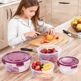 thumbnail image 4 of 3/4-Piece PP Bento Box Set With Sealed Lids, Leak-Proof Stackable Reusable Food Containers, Microwave Dishwasher Refrigerator Safe, 4 of 10