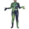 thumbnail image 3 of Kim Possible Shego Cosplay Costume Jumpsuit Bodysuit Super Villain Halloween Party Dress Up For Adults Women, 3 of 5