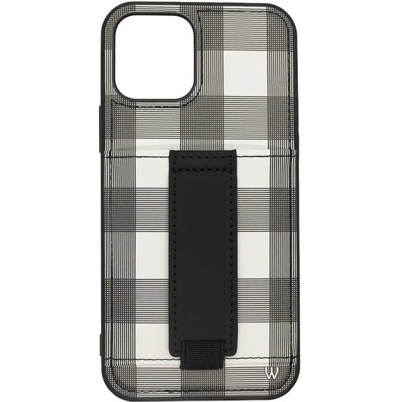 Walli Cases iPhone 12 Pro Max Phone Case with Wallet and Finger Strap - Plaid to Meet You
