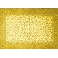 thumbnail image 1 of Ahgly Company Machine Washable Indoor Rectangle Persian Yellow Traditional Area Rugs, 8' x 12', 1 of 4