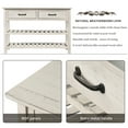 thumbnail image 4 of TREXM Retro Console Table for Entryway with Drawers and Shelf Living Room Furniture (Antique White), 4 of 9