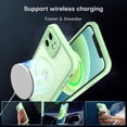 thumbnail image 3 of Funda magnética TOCOL 3 en 1 para iPhone 12 6.1, color verde claro, 3 of 7