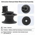 thumbnail image 3 of 12 Pack 4581DD3002A Dishwasher Upper Dishrack Roller Wheels Replacement for Ldf6920st Ldf6920bb, 3 of 5