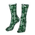 thumbnail image 6 of Gaeub Christmas Pattern At Buffalo Plaid Print Sports Socks,No Heel Casual Mid-Tube Socks,Crew Socks for Women and Man For Trouser, Dress, Business, 6 of 7
