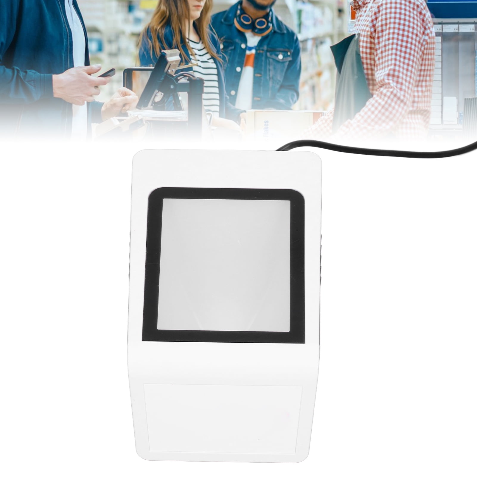 Desktop Barcode Scanner Voice , Hands Free QR Code Scanner Desktop