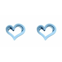 Matte Acrylic Heart Hair Claw Clip (2PC) - Medium Size Non- Jaw Clip for Women & Girls - Trendy Hair Accessory for Thick, Thin & All Hair Types - Cute Styling Clip for Everyday Use