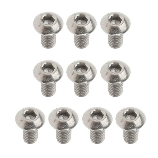 Tornillos de titanio pulido M3 Tornillos de cabeza hueca Allen, Cantidad de 10 piezas, M3 x M3 x 6 mm