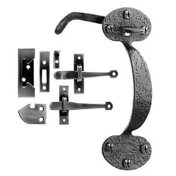 Acorn RTHBR Bean Thumb Latch Combo Black Iron Set