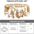 thumbnail image 6 of Fall Tablecloth Washable Pumpkin Sunflower Tablecloth Round 60 Inch Reusable Autumn Table Cloth for Holiday Party Dinner Dining Table Decor, 6 of 6