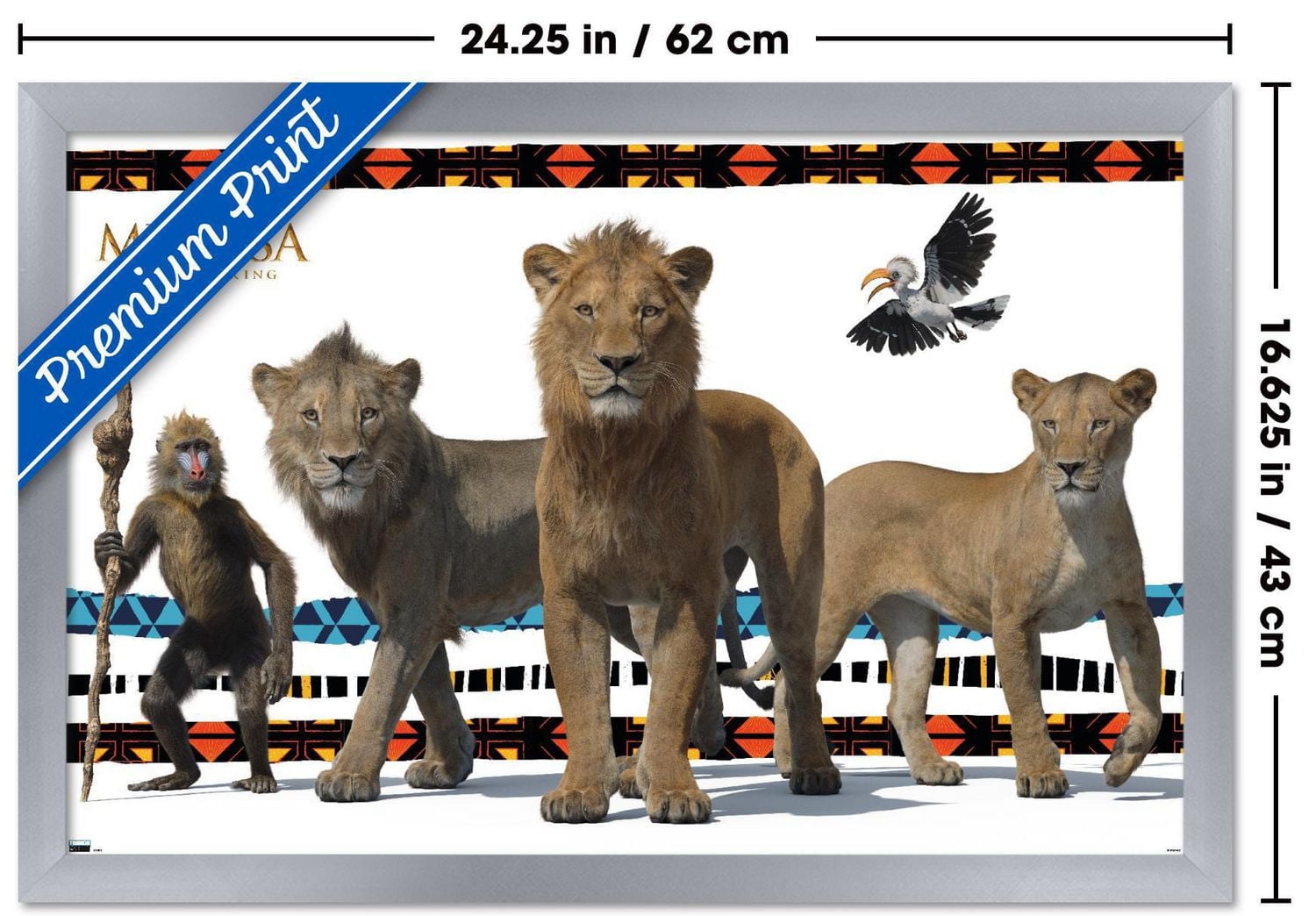 Disney Mufasa: The Lion King - Group Wall Poster, 22.375" x 34"