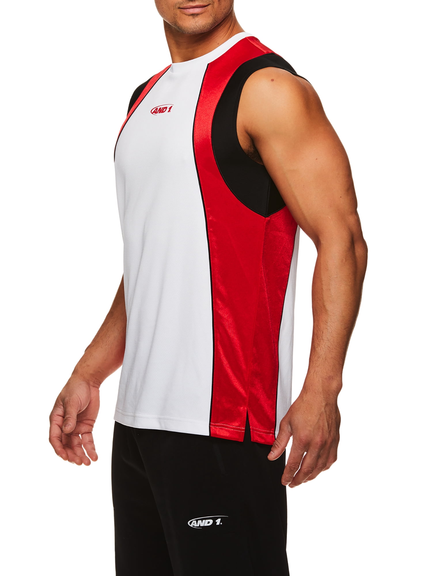 AND1 Men's Exile Sleeveless Jersey Tank Top, up to 2XL