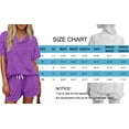 thumbnail image 6 of MOSHU Womens Pajamas Sets Button Down Tops and Drawstring Shorts With Pockets Two Piece Lounge Sets Oufits, 6 of 11