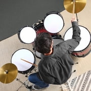 Best Choice Products 5-Piece Beginner Drum Set w/ Snare, Bass, Toms, Cymbal, Hi-Hat, Sticks Drum Pedal - Cherry Sunburst