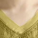 thumbnail image 3 of Camisas de Cuello en V de Manga Corta para las Mujeres Lino Blusas Bordadas Ajuste Suelto Verano Casual Tops de Cuello Redondo, 3 of 5