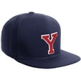 thumbnail image 1 of Daxton Classic Snapback Hat Custom A to Z Initial Varsity Letters, Navy Navy Hat White Red Letter Y, 1 of 2
