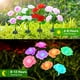 thumbnail image 5 of Clearance!Luces solares de rosas para exteriores,luces solares para exteriores de 4 LED para patio,focos solares,encendido/apagado automático a prueba de agua para pared,jardín,piscina,árbol, 5 of 5