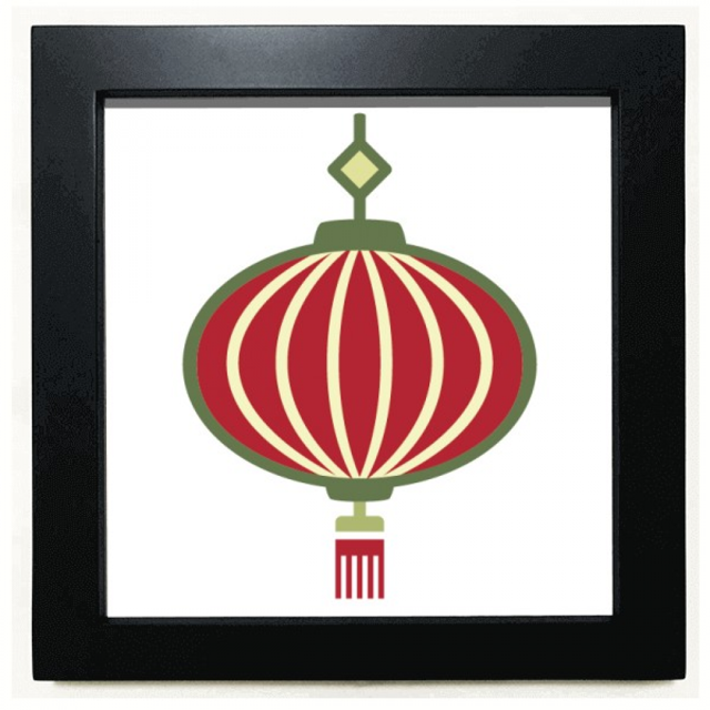Chine Motif art Déco Mode Noir Carré Cadre Photo Mur Table