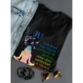 thumbnail image 3 of If Only Our Eyes Saw Souls Instead Of Bodies, Lotus Women Black T-Shirt, Female Medium, 3 of 4