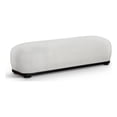 thumbnail image 1 of Meridian Furniture Calum Cream Chenille Fabric Bench, 1 of 14
