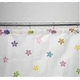 thumbnail image 4 of Juego de 12 hermosos ganchos de acero inoxidable para cortina de ducha con diseño de flores de resina (amarillos), 4 of 4
